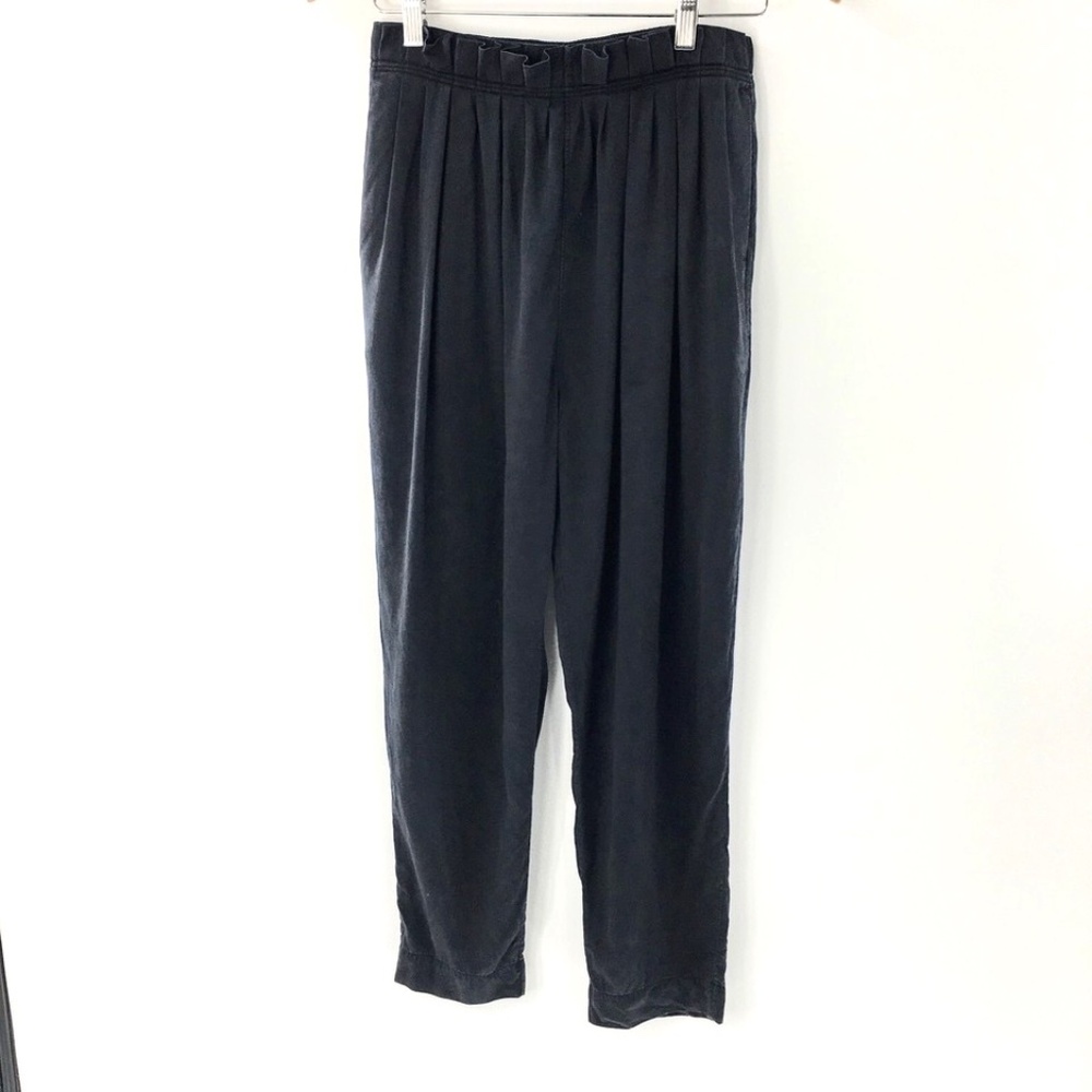 Lululemon Womens Casual Pant Black Can You Feel The Pleat Tencel Cropped Sz 6